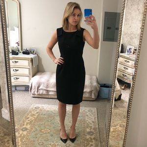 J. Crew black suiting dress